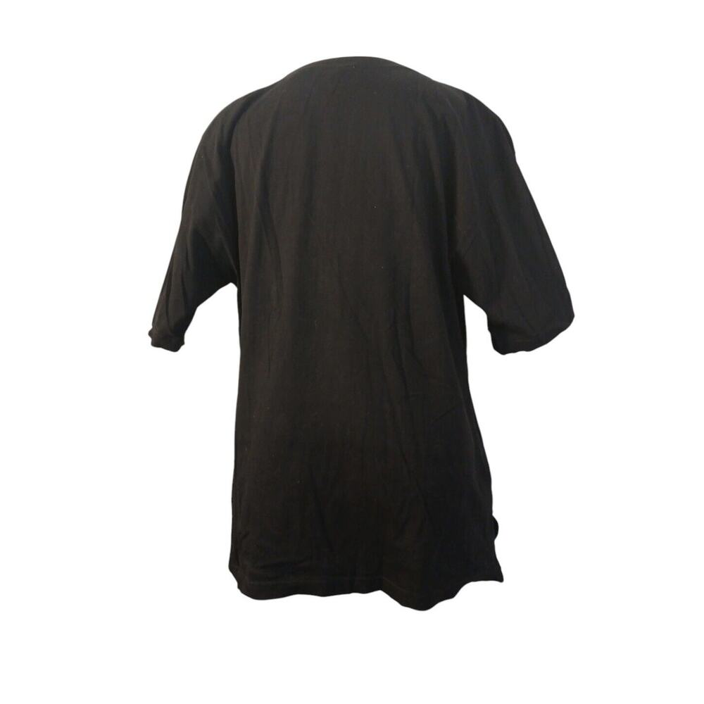 Donna La Mode Jeweled T-shirt Size L Black GOLD BEADED Super Fancy Bling Party - Picture 6 of 13